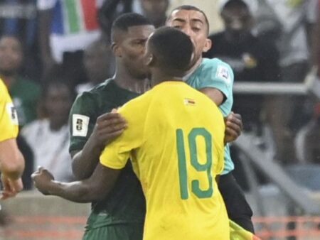 Referee’s Expert Backs Red Card for Bafana’s Mbokazi
